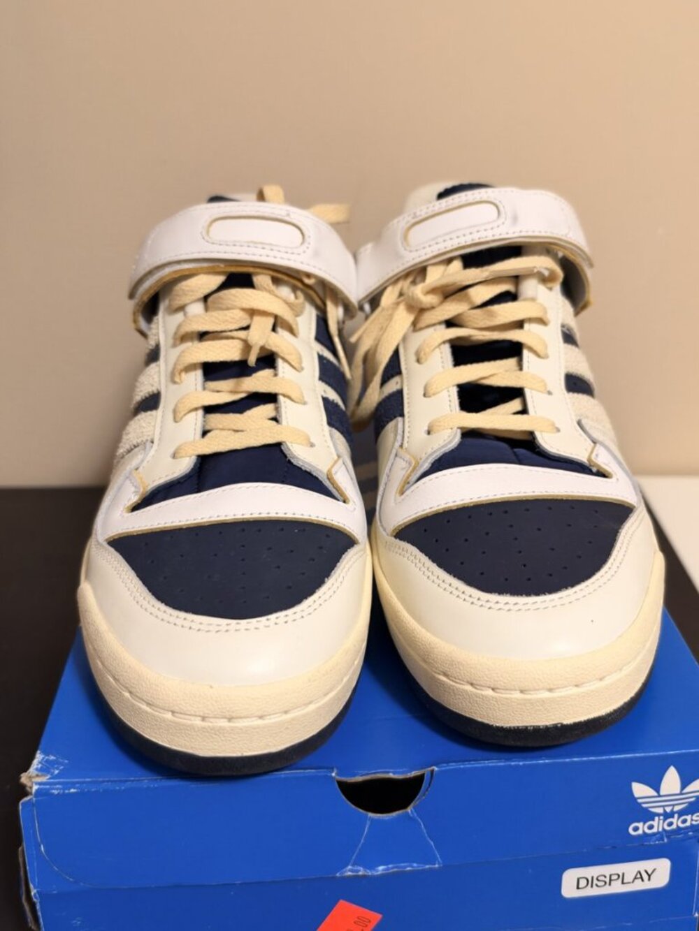 adidas Forum 84 Low White Off White Navy Mens Size 13 With Box